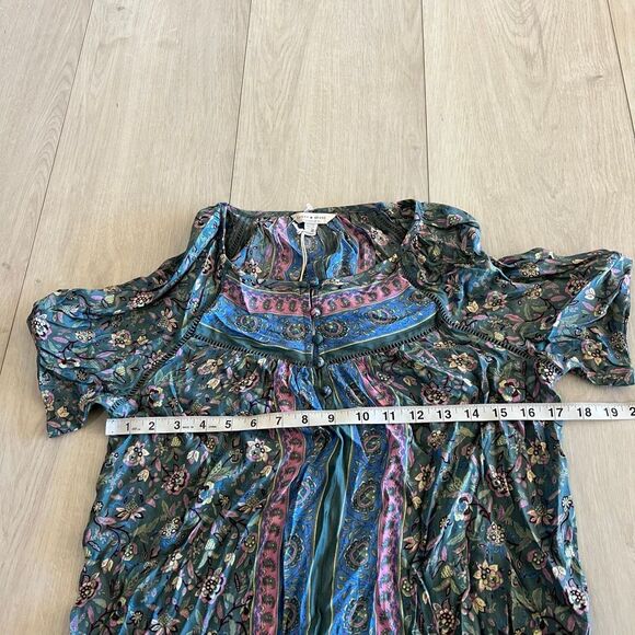 Lucky Brand Short Sleeve Blouse size xs p - Picture 4 of 7